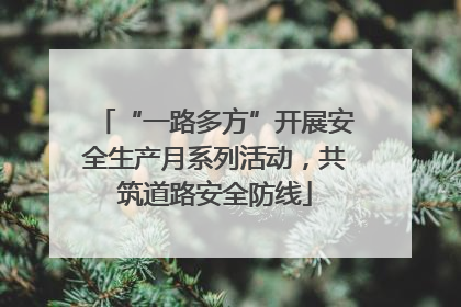 “一路多方”开展安全生产月系列活动，共筑道路安全防线