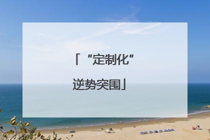 “定制化” 逆势突围