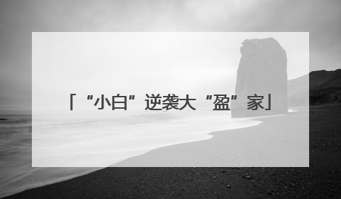“小白”逆袭大“盈”家