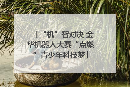 “机”智对决 金华机器人大赛“点燃”青少年科技梦