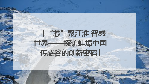 “芯”聚江淮 智感世界——探访蚌埠中国传感谷的创新密码