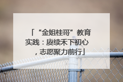 “金姐桂哥”教育实践：赓续禾下初心，志愿聚力前行