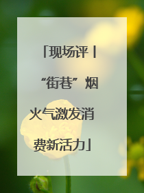 现场评丨“街巷”烟火气激发消费新活力