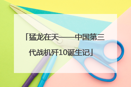 猛龙在天——中国第三代战机歼10诞生记
