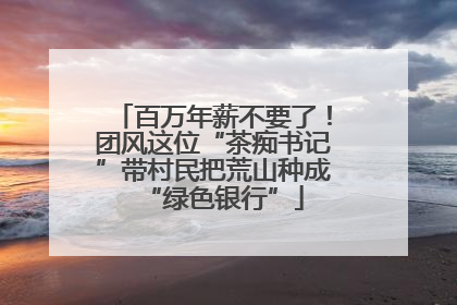 百万年薪不要了！团风这位“茶痴书记”带村民把荒山种成“绿色银行”