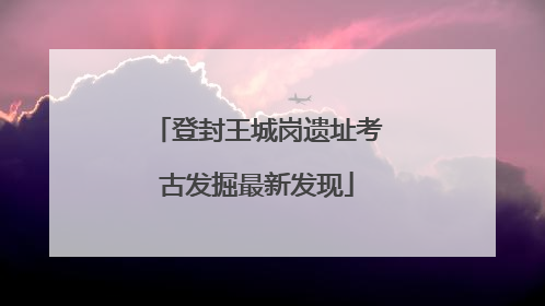 登封王城岗遗址考古发掘最新发现