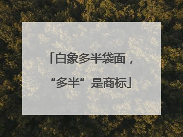 白象多半袋面，“多半”是商标