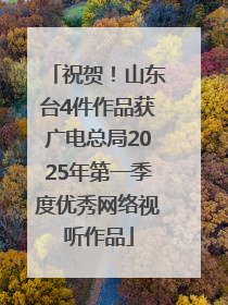祝贺！山东台4件作品获广电总局2025年第一季度优秀网络视听作品