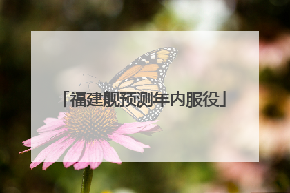 福建舰预测年内服役