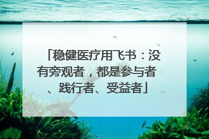 稳健医疗用飞书：没有旁观者，都是参与者、践行者、受益者