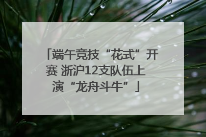 端午竞技“花式”开赛 浙沪12支队伍上演“龙舟斗牛”
