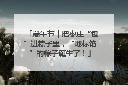 端午节｜把枣庄“包”进粽子里，“地标馅”的粽子诞生了！