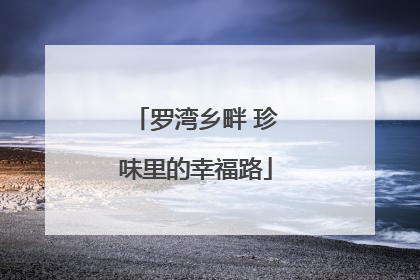 罗湾乡畔 珍味里的幸福路