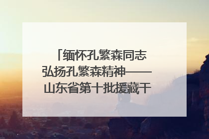 缅怀孔繁森同志 弘扬孔繁森精神——山东省第十批援藏干部人才清明节前到岗巴县开展党性教育