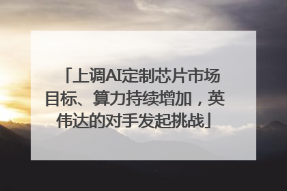 上调AI定制芯片市场目标、算力持续增加，英伟达的对手发起挑战