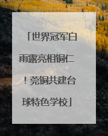 世界冠军白雨露亮相铜仁！莞铜共建台球特色学校