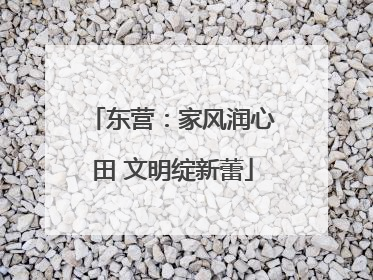 东营：家风润心田 文明绽新蕾