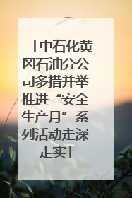 中石化黄冈石油分公司多措并举推进“安全生产月”系列活动走深走实