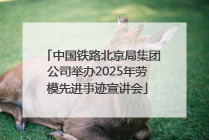 中国铁路北京局集团公司举办2025年劳模先进事迹宣讲会