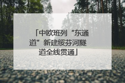 中欧班列“东通道”新建绥芬河隧道全线贯通