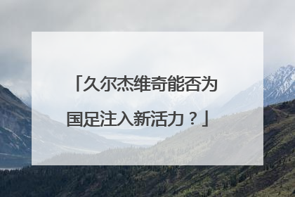 久尔杰维奇能否为国足注入新活力？