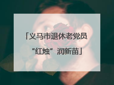 义马市退休老党员“红烛”润新苗