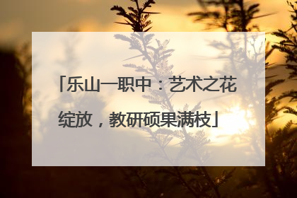乐山一职中：艺术之花绽放，教研硕果满枝