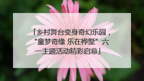 乡村舞台变身奇幻乐园，“童梦奇缘 乐在桦墅”六一主题活动精彩启幕