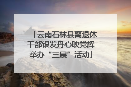 云南石林县离退休干部银发丹心映党辉举办“三展”活动