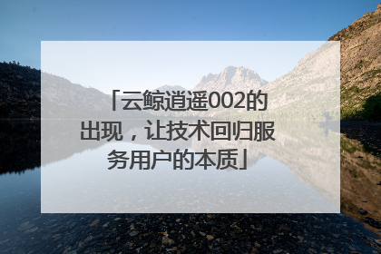 云鲸逍遥002的出现，让技术回归服务用户的本质