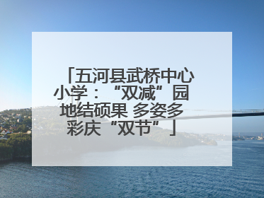 五河县武桥中心小学：“双减”园地结硕果 多姿多彩庆“双节”