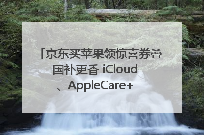 京东买苹果领惊喜券叠国补更香 iCloud、AppleCare+服务限时低至85折