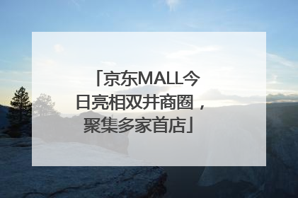京东MALL今日亮相双井商圈，聚集多家首店