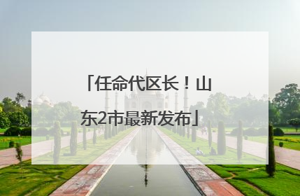 任命代区长！山东2市最新发布