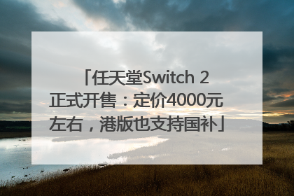 任天堂Switch 2正式开售：定价4000元左右，港版也支持国补