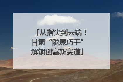 从指尖到云端！甘肃“陇原巧手”解锁创富新赛道