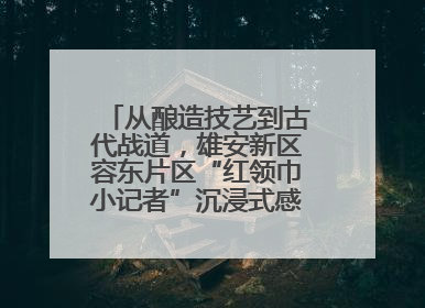 从酿造技艺到古代战道，雄安新区容东片区“红领巾小记者”沉浸式感受历史韵味