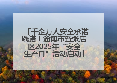 千企万人安全承诺践诺！淄博市暨张店区2025年“安全生产月”活动启动
