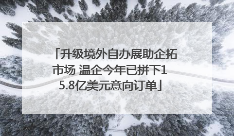 升级境外自办展助企拓市场 温企今年已拼下15.8亿美元意向订单