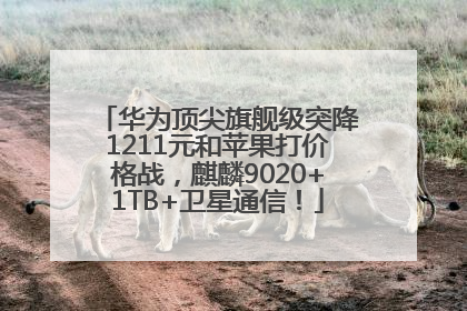 华为顶尖旗舰级突降1211元和苹果打价格战，麒麟9020+1TB+卫星通信！