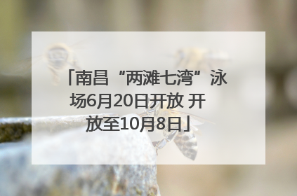 南昌“两滩七湾”泳场6月20日开放 开放至10月8日