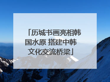 历城书画亮相韩国水原 搭建中韩文化交流桥梁