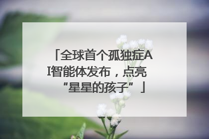 全球首个孤独症AI智能体发布，点亮“星星的孩子”