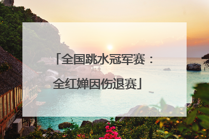 全国跳水冠军赛：全红婵因伤退赛