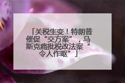 关税生变！特朗普催促“交方案”，马斯克痛批税改法案“令人作呕”