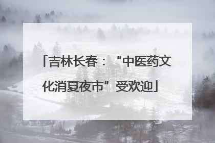 吉林长春：“中医药文化消夏夜市”受欢迎