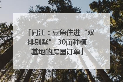 同江：豆角住进“双排别墅” 30亩种植基地的跨国订单