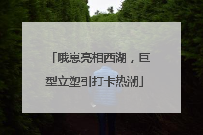 哦崽亮相西湖，巨型立塑引打卡热潮