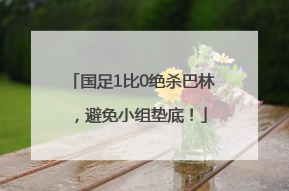国足1比0绝杀巴林，避免小组垫底！