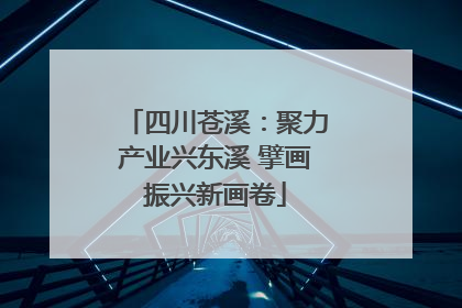 四川苍溪：聚力产业兴东溪 擘画振兴新画卷